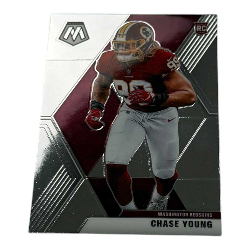 2020 Panini Mosaic‎ Chase Young Rookie Card RC #202 Washington Redskins Silver